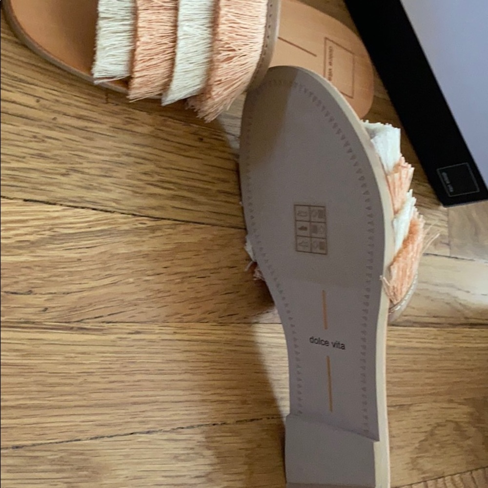 dolce vita fringe slide sandals - Picture 6 of 7